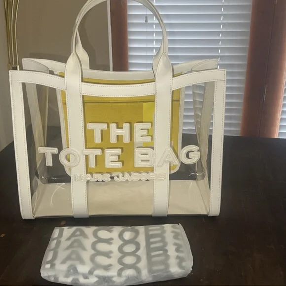 Marc Jacobs Clear and Yellow Tote Bag - Picture 4 of 7
